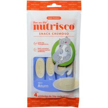 Imagem de Snack cremoso nutrisco gatos adultos 14g atum com 4 un