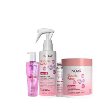 Imagem de Inoar Glycolic Force Kit Tratamento 4 Produtos