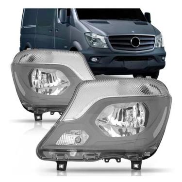 Imagem de Farol sprinter 2016 a 2018 eletrico c/ motor - TYC, Esquerdo