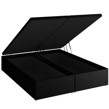 Imagem de Base Baú Preto Super King (193x203x39) - Ortobom