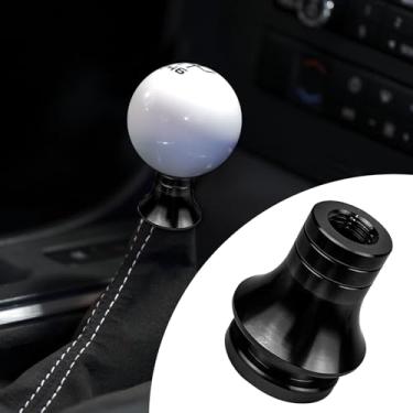 Imagem de Hovom Retentor de bota de manípulo de câmbio de carro, M12 x 1,25 adaptador de botão de mudança de marchas de alumínio durável, adaptador de alavanca de câmbio manual de metal à prova d'água