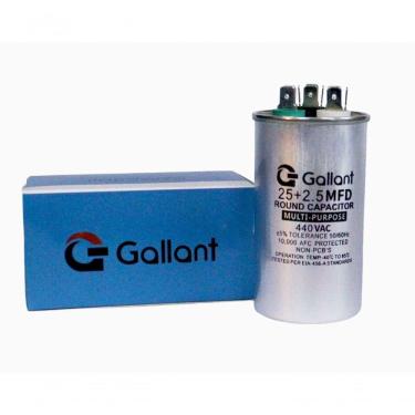 Imagem de Capacitor CBB65 Gallant 25+2,5MF 440 VAC - GCP25D01B-IX400