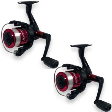 Imagem de Kit 2 Molinete Marine Sports Star 3 Com Linha Vermelho