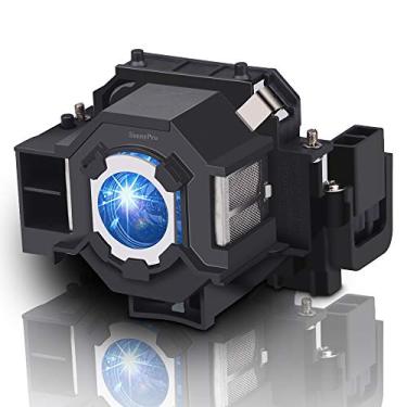 Imagem de SunnyPro Lâmpada de substituição para projetor ELPLP41/V13H010L41 compatível com Epson EB-410W EB-410WE EB-S52 EB-S6 EB-S62 EB-S6LU EB-TW420 EB-W6 EB-X5 EB-X52