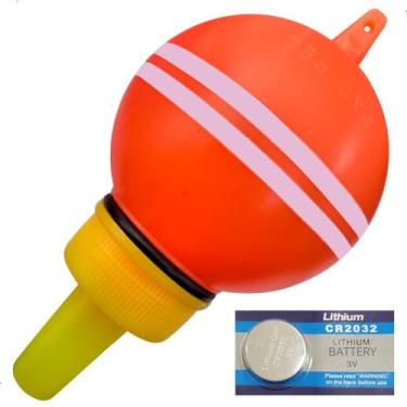 Imagem de Boia Paulistinha Luminosa Pesca Noturna Robalo Carpa Cabeçuda LED Bate