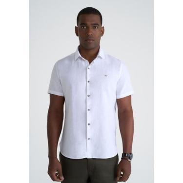 Imagem de Camisa Manga Curta Docthos Slim Linho Misto, 001 branco, G