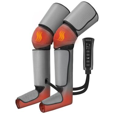 Imagem de Massageador Elétrico de Compressão para Pernas e Pés 6 Modos e 3 Intensidades, Nekteck, Cinza