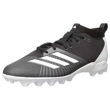 Imagem de adidas Sapato de futebol masculino Adizero Spark Md, Preto/branco/metálico noturno, 9