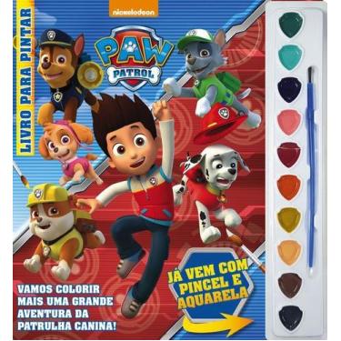Imagem de Livro - Patrulha Canina Livro para Pintar com Aquarela
