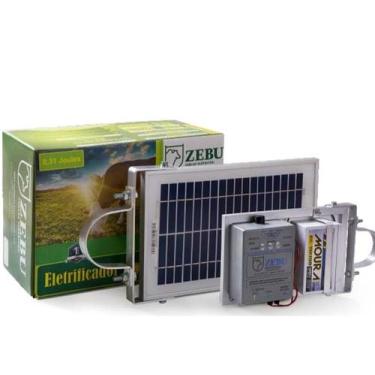 Imagem de Eletrificador de Cerca Zebu 30km com Painel Solar e Bateria Integrada 