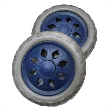 Imagem de Rodinhas para Mala, Kit 2 Rodinhas Roda para Carrinho de Compras Feira Maleiro