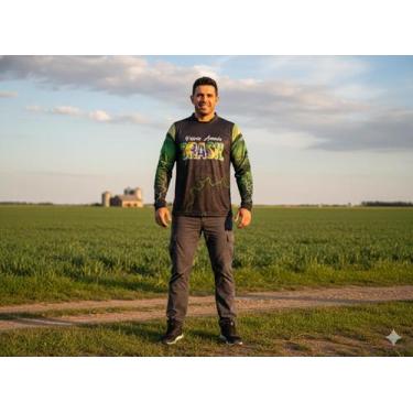 Imagem de Camisa pátria amada com proteção UV hard sports - Hard sports fisher, 