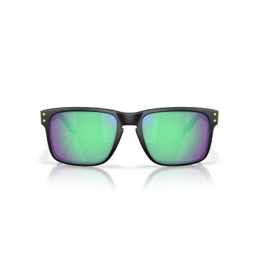 Imagem de Óculos de Sol Oakley Holbrook 0OO9102 9102AI Tam 55 / Preto Fosco - Lentes Prizm Road Jade