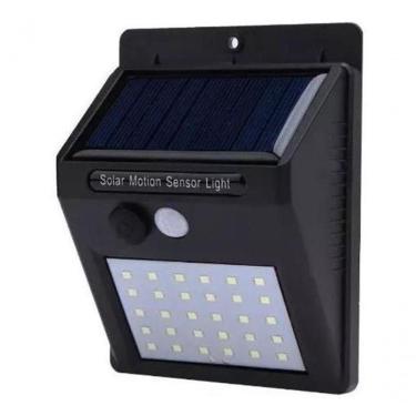Imagem de Luminária Solar Arandela 30 Leds Sensor - Ilumine Espaços