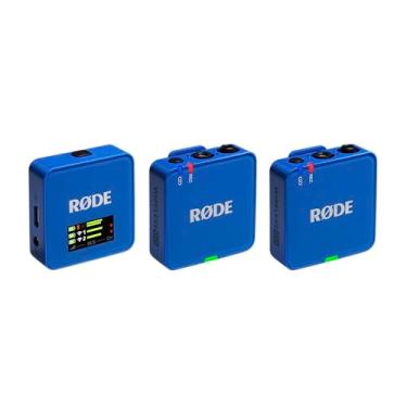 Imagem de RØDE Wireless GO (Geração 3) – Microfone sem fio compacto – Áudio impecável, gravação flutuante de 32 bits, controle automático de nível, para telefones, câmeras e computadores (cobalto)