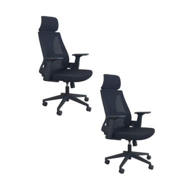 Imagem de Kit 2 Cadeiras Presidente Oficial Comfort Elite