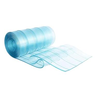 Imagem de Bothyi Cortina de porta em PVC, abas impermeáveis, comprimento de montagem 200cm, substituição de acessórios para animais de estimação, ideal para casinhas, Azul
