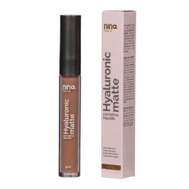 Imagem de Corretivo Liquido Hyaluronic Matte Nina Make Up, 4