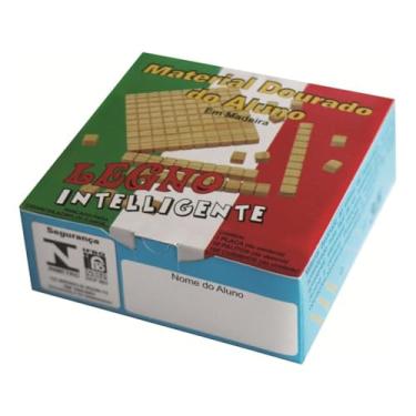 Imagem de Material Dourado do Aluno, 111 Peças em Madeira, Legno Intelligente