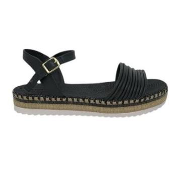 Imagem de SANDALIA MOLECA FEMININA FLATFORM CASUAL 5447.523 PRETO-Feminino
