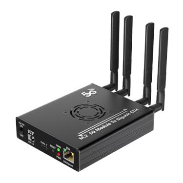 Imagem de Módulo NGFF(M.2) 4G/5G para adaptador tipo C com módulo POE e compartimento para cartão SIM duplo e porta RJ45, controlador Realtek RTL8125BG