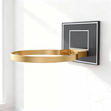 Imagem de CANCLEAR Suporte de parede para basquete, prateleira de exibição de bola para decoração de quarto de menino adolescente, suporte de armazenamento de bola de acrílico para basquete, futebol, vôlei