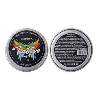 Imagem de Pacote com 3 cremes de tatuagem, pomada iluminadora para tintas desbotadas e novas, suaviza, protege e melhora a cor, creme calmante para tatuagem (14 g)