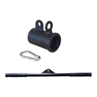 Imagem de Baoblaze Acessório para remada com barra, manga para barra, barra LAT, academia, treino de força em casa, barra de puxada, acessório para máquinas de cabo.