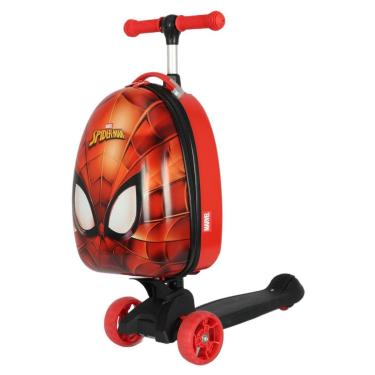 Imagem de Mala Infantil Viagem Patinete Mochila Escolar Spider Man-Masculino