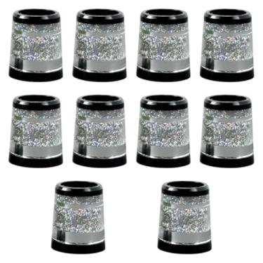 Imagem de RNXRZANK Conjunto de 10 Ponteiras para Tacos de Golfe, Adaptadores de Manga para Hastes de Tacos de Golfe, Tampas de Borracha, Acessórios Essenciais para Melho, Argent