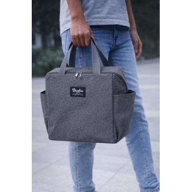 Imagem de Bolsa Termica Cinza Grande Alta Capacidade Ideal Para Passeios E Viagem (Cinza)