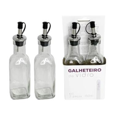 Imagem de GALHETEIRO 2PCS VIDRO/INOX 150ML