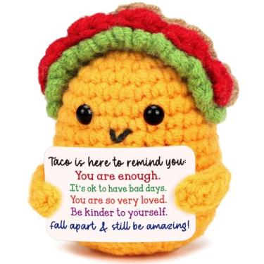 Imagem de Jettryran Cesta De Páscoa Taco Crochê Positivo, Essenciais Para Crianças, Adolescentes, Meninas, Meninos, Apoio Emocional, Inspirador, Presentes Aniversário Motivacionais Mulheres, Homens, Amigos, I