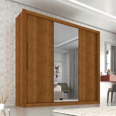 Imagem de Guarda Roupa Casal com Espelho 3 Portas 4 Gavetas Panama Salleto Moveis