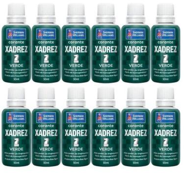 Imagem de Corante Líquido Xadrez Sherwin Williams 50ml 12 Peças Verde