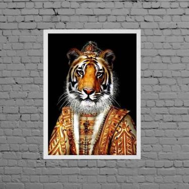 Imagem de Quadro Decorativo Tigresa Rainha 45X34Cm