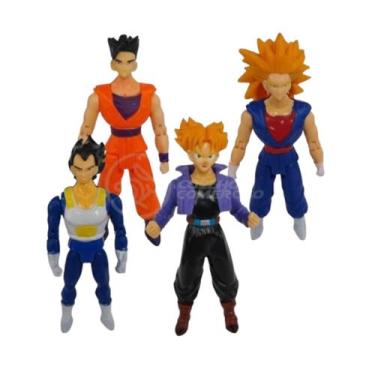 Imagem de Kit 4 Bonecos Dragon Ball Super 15cm - Goku, Vegeta e Trunks - Genéric