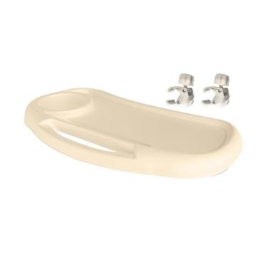 Imagem de Suporte de lanche para carrinho de bebê - Organizador de lanches ajustável com suporte de copo, acessórios de carrinho de mão portátil, suprimentos de viagem reutilizáveis para casa