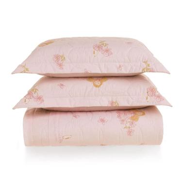 Imagem de Colcha Casal Karsten Amora 260x220 100% Algodão com Porta Travesseiros