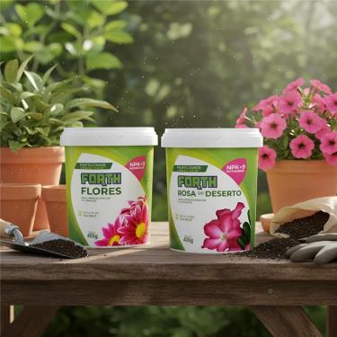 Imagem de Kit Fertilizante Forth Flores E Rosa Do Deserto 400 Gramas
