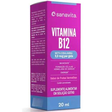 Imagem de Vitamina B12 em Gotas - Metilcobalamina - Frutas Vermelhas - 20ml - Sa