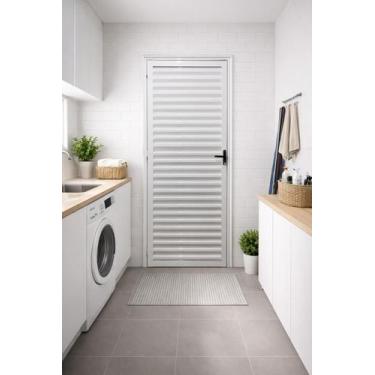 Imagem de Porta Palheta Alumínio Branco Linha 25 Brecorimo, ESQUERDO, 210 X 60