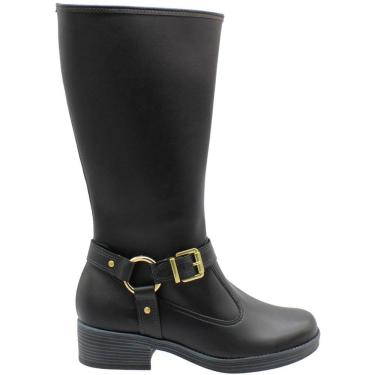 Imagem de Bota Montaria Moleca Napa Berlim Argola Metálica Feminino
