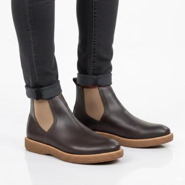 Imagem de Bota Chelsea Masculina Em Couro Nobre Super Macia e Resistente 2400-Masculino