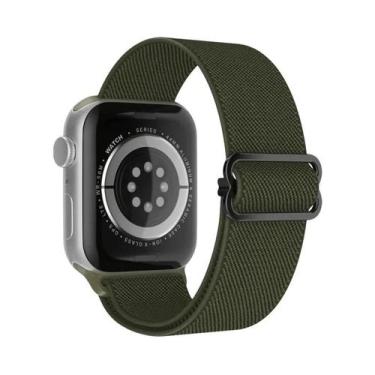 Imagem de Pulseira Ajustável De Nylon Elástico Solo Loop Para Apple Watch 49mm 4