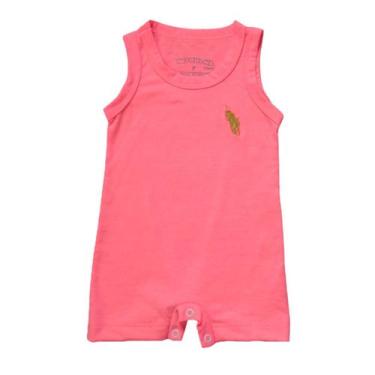 Imagem de Macacão Romper Curto Roupa Bebê Regata Unissex - Patrulha Street, Rosa