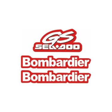 Imagem de Adesivo Compatível Jet Ski Seadoo GS 98 Vermelho/Branco - SPTS