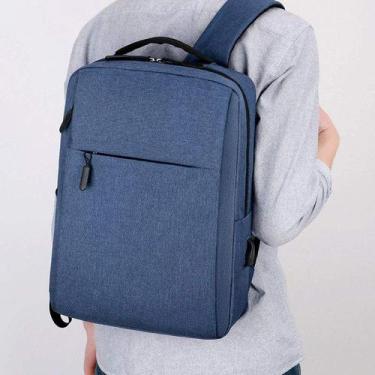 Imagem de Mochila Masculina Para Notebook Reforçada Bolsa Trabalho Azul - ELECHI