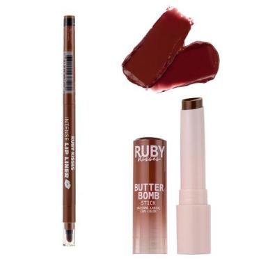 Imagem de Lip Combo Gloss Stick Butter Bomb Hot Chocolate + Lápis de Boca Retrát