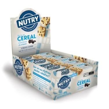Imagem de Barra de Cereal Display c/24 Unidades (480g) Cookies e Cream - Nutry
